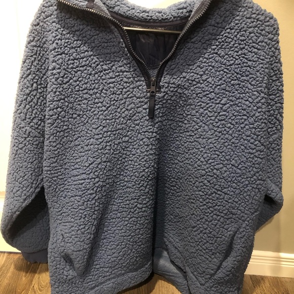 Aerie Dream Sherpa Quarter Zip Sweatshirt - Picture 2 of 4